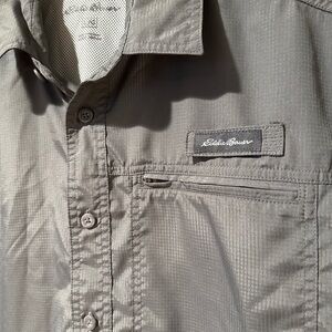 Eddie Bauer Charcoal Button-Up Shirt